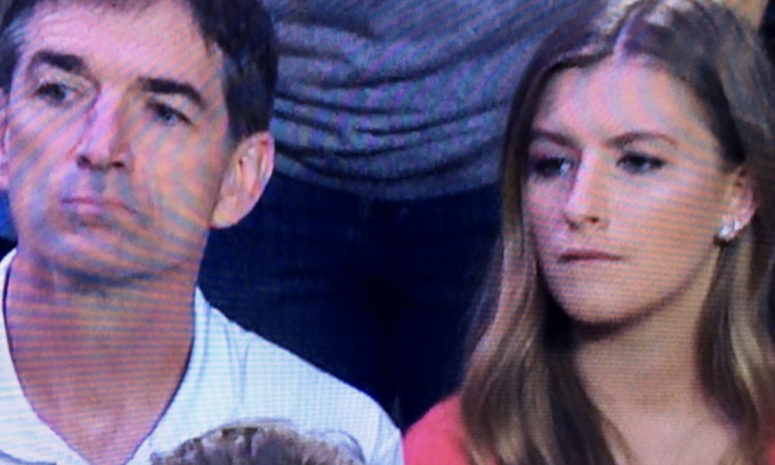 John Stockton with his daughter, Laura.