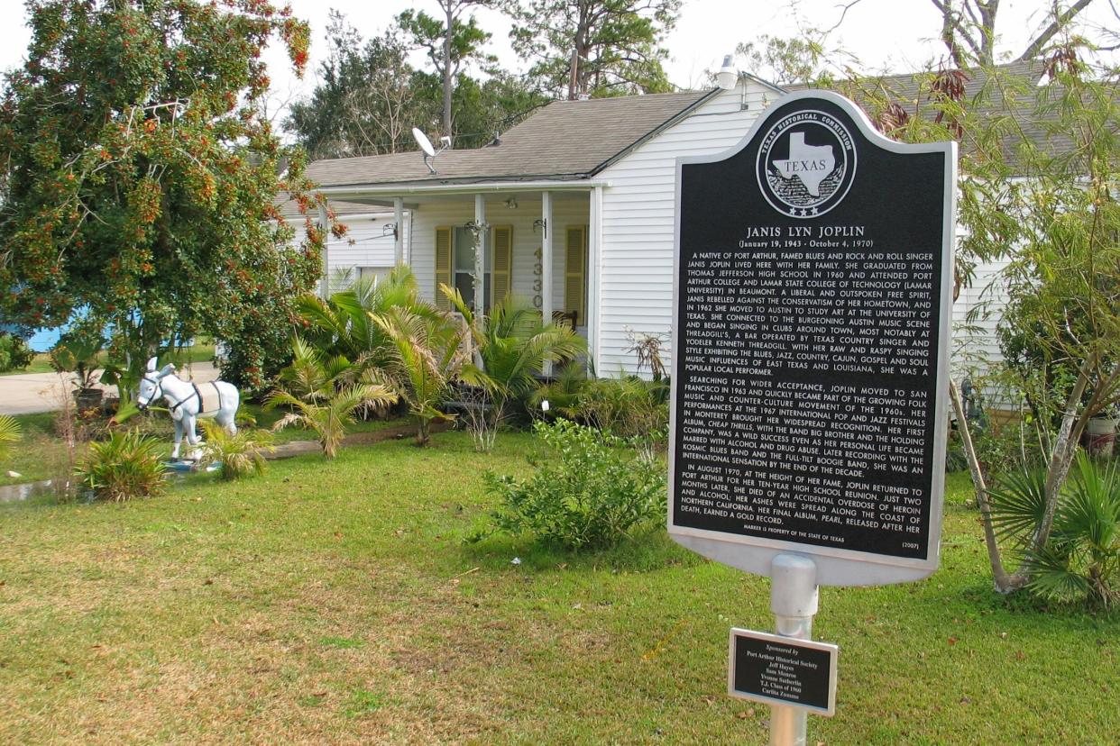 Janis Joplin's Childhood Home in Port Arthur, Texas