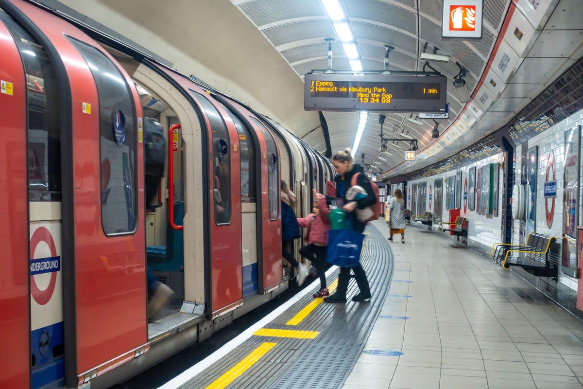 The Central Line was suspended on Friday (stock picture)