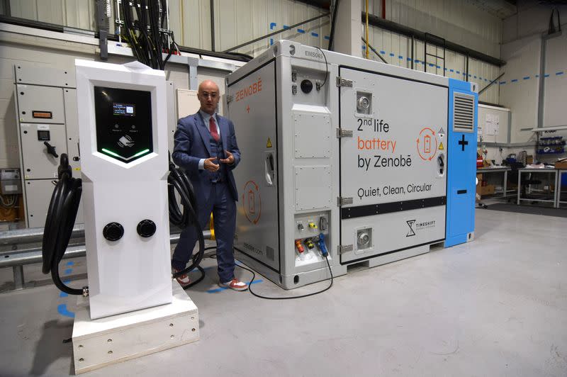 Second-life battery storage units in Portsmouth