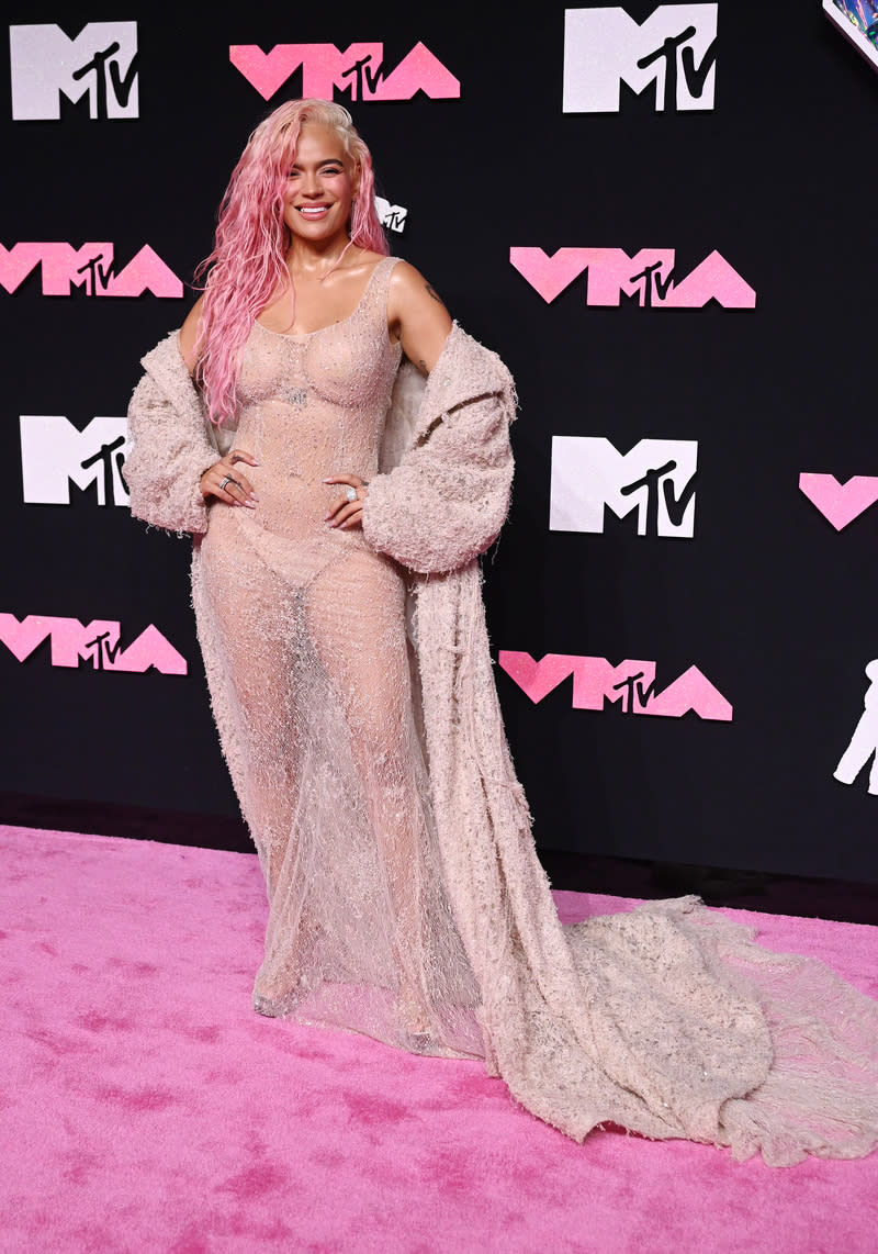 Karol G, MTV VMAs, Ashi Studio, red carpet, awards, celebrity style, fashion