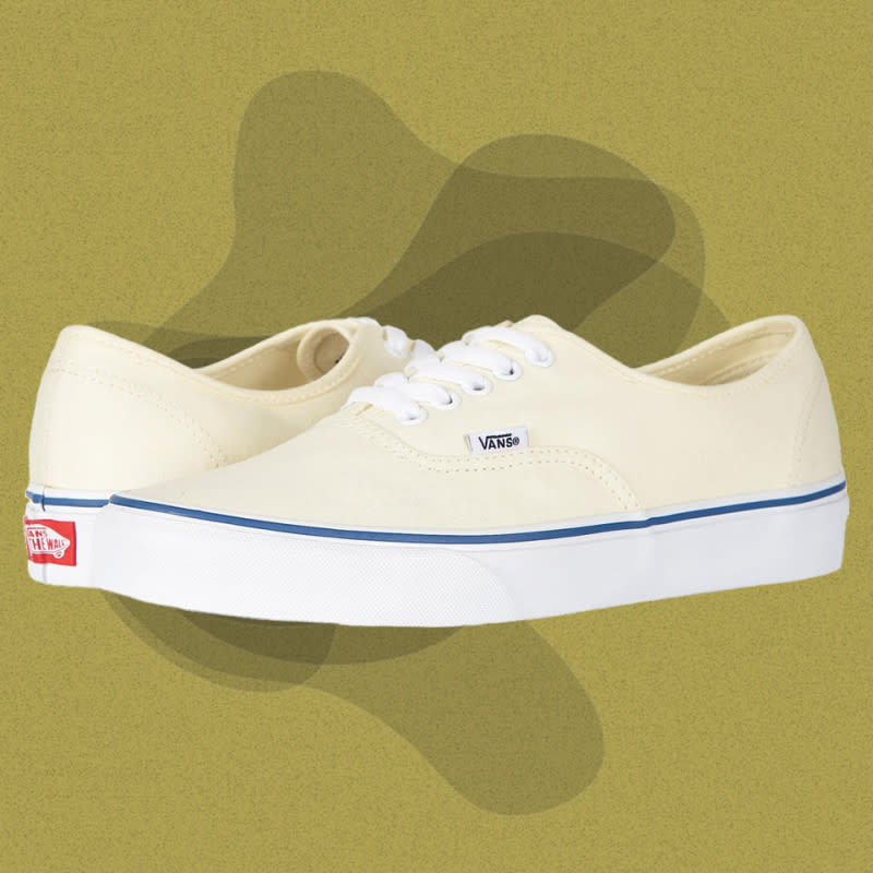 <p>Courtesy of Zappos</p><p>Some Vans styles can be tough to pull off if you’re not a skater, but the Authentic is an easy-to-wear lace-up style that rivals the Chuck Taylor for versatility. If the rubber caps on All-Stars are a little too bulbous, the narrower silhouette of the Authentic might be more your speed. There are many colors to choose from, but it’s hard to go wrong with the classic off-white with the blue trim.</p><p>[$55; <a href="https://www.anrdoezrs.net/click-100769973-11554337?sid=mj-bestmenssneakers-jzavaleta-0923-update&url=https%3A%2F%2Fwww.zappos.com%2Fp%2Fvans-authentic-core-classics-white%2Fproduct%2F103787%2Fcolor%2F14" rel="nofollow noopener" target="_blank" data-ylk="slk:zappos.com;elm:context_link;itc:0;sec:content-canvas" class="link ">zappos.com</a>]</p>