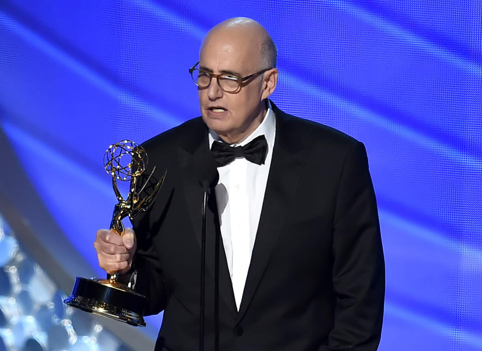 Jeffrey Tambor accepts Outstanding Lead Actor in a Comedy Series for <i>Transparent</i> onstage during the 68th Annual Primetime Emmy Awards on Sept. 18, 2016 in Los Angeles.