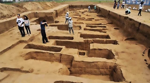 Some of the men in the tombs were taller then six foot. Photo: AsiaWire