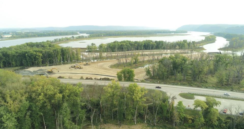 The U.S. Army Corps of Engineers is restoring habitat near McGregor Lake, a backwater of the Mississippi River, close to the Wisconsin-Iowa border.