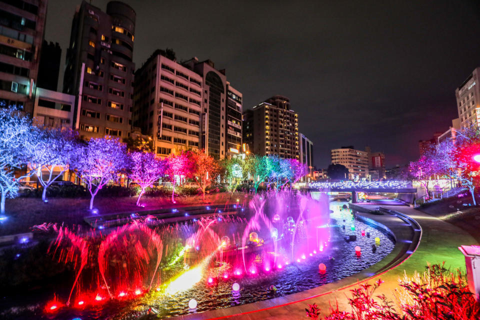 02台中好ya誕 首度推出水舞燈光秀 今年市府將打造升級版水舞秀 2020年資料照片