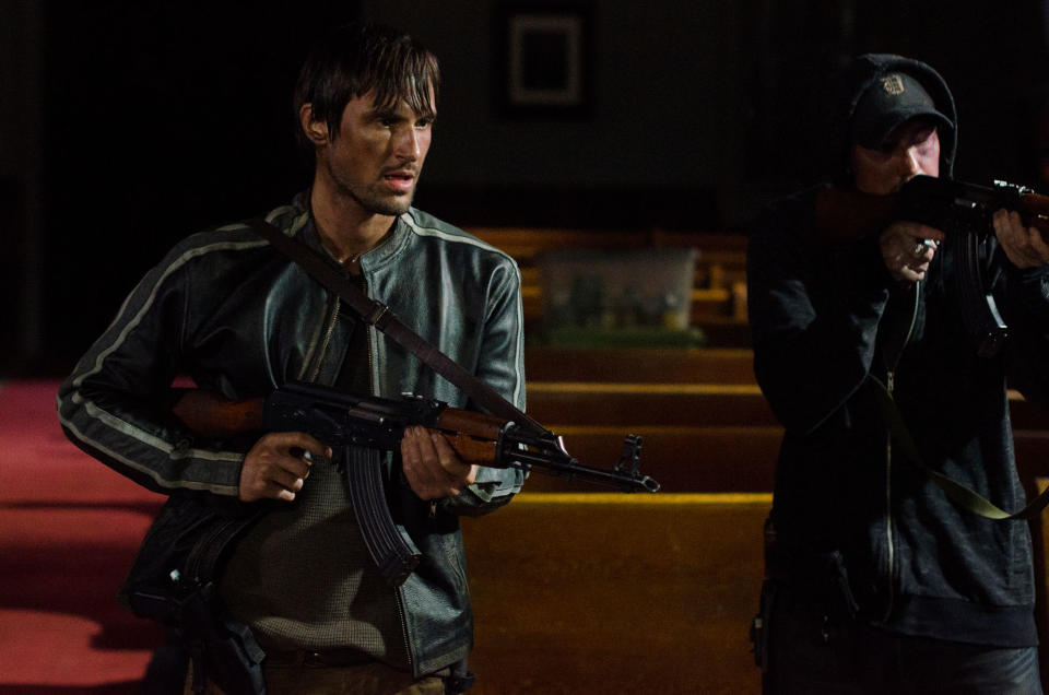Andrew J. West as Gareth and Chris Coy as Martin in ‘The Walking Dead’ (Photo: AMC)