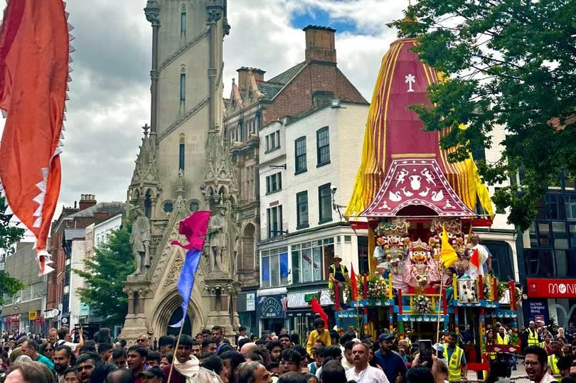 Rathayatra, 30th Anniversary of Leicester Festival of Chariots. Sunday, July 2, 2023.