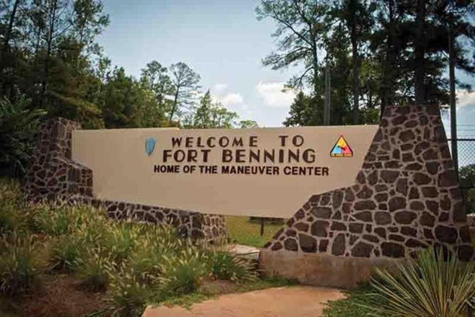 Fort Benning sign Georgia