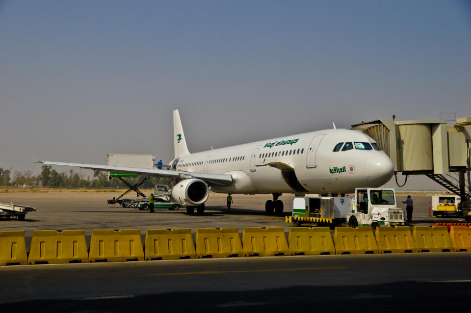 <p>Iraqi Airways, también conocida como Air Iraq, es la aerolínea nacional de Irak y tiene su sede en Bagdag. Fundada en 1945, tiene destinos en numerosos países de Oriente Próximo y Medio, pero no puede volar en la Unión Europea. (Foto: Getty Images).</p> 