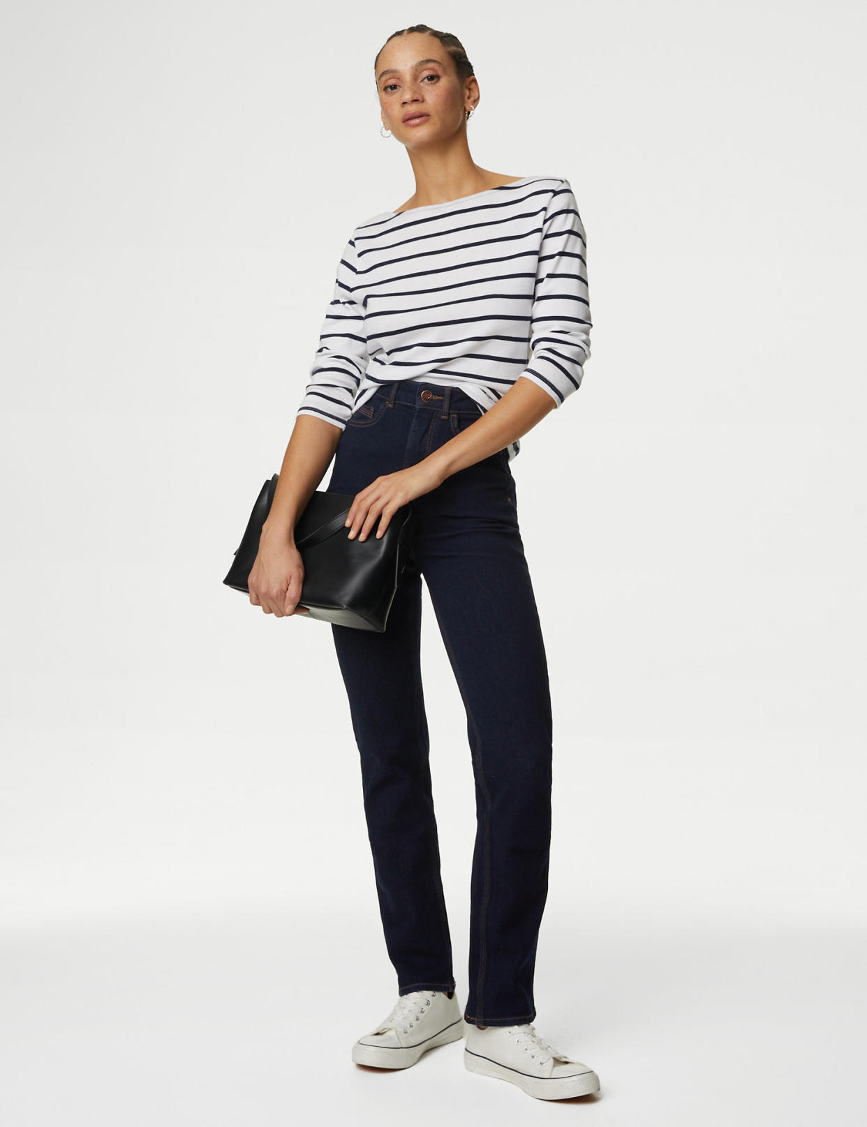 The jeans hug you in all the right places for a flattering fit. (Marks & Spencer)