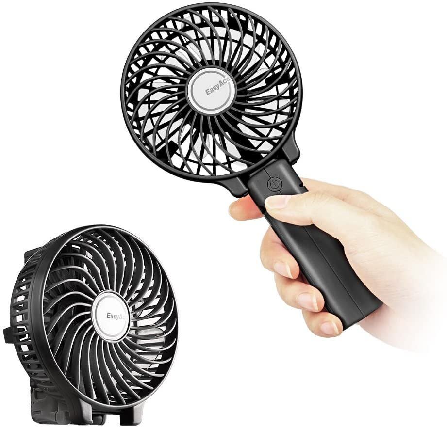 The <a href="https://amzn.to/2PHANe4" target="_blank" rel="noopener noreferrer">EasyAcc Mini Handheld Fan</a> has a 4.8-star rating, more than 8,000 reviews, is available in five colors and <a href="https://amzn.to/2PHANe4" target="_blank" rel="noopener noreferrer">retails for $14 on Amazon</a>. (Photo: Amazon)