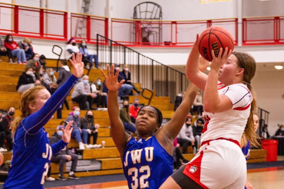 Sydney Bradbury is the leading scorer for the Bridgewater State University women's basketball team this season.