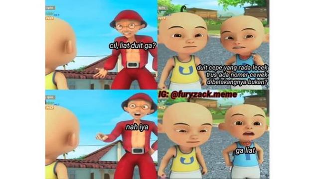 Foto upin ipin lucu