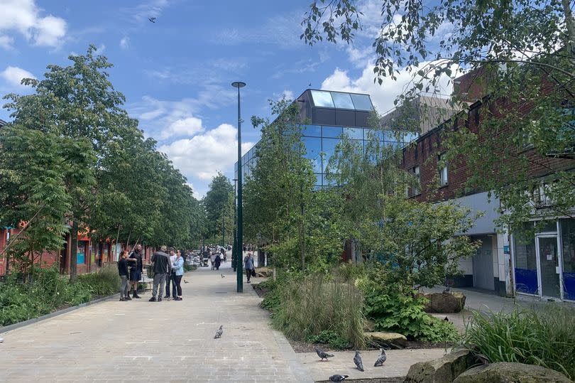 Linear Park in Oldham town centre