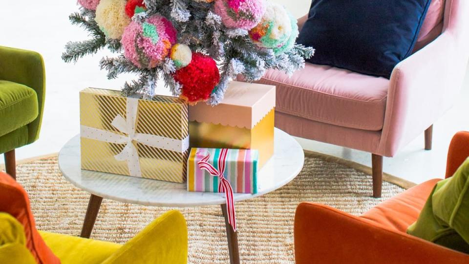 christmas tree ideas pom pom tree