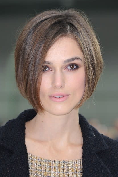 Image may contain: Face, Human, Person, Haircut, Hair, and Keira Knightley