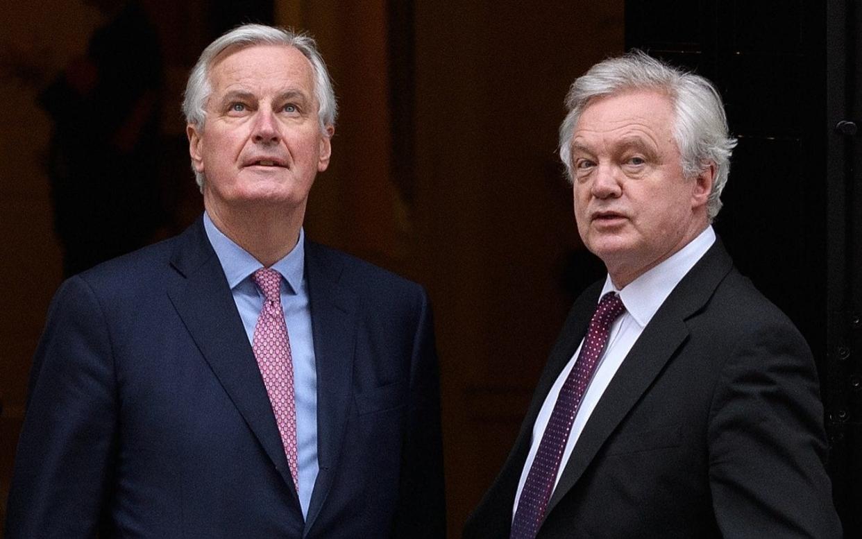 Michel Barnier and David Davis - Getty Images Europe