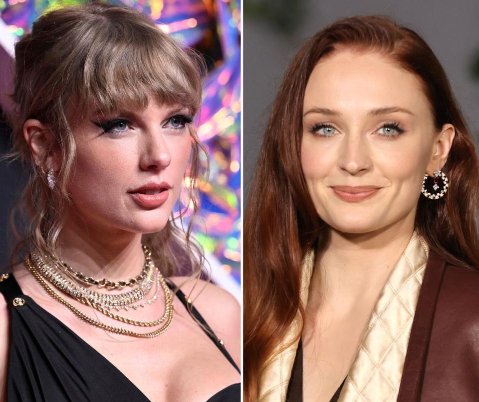 Taylor Swift and Sophie Turner were spotted getting dinner in New York City two weeks after Joe Jonas filed for divorce from the "Game of Thrones" actress.