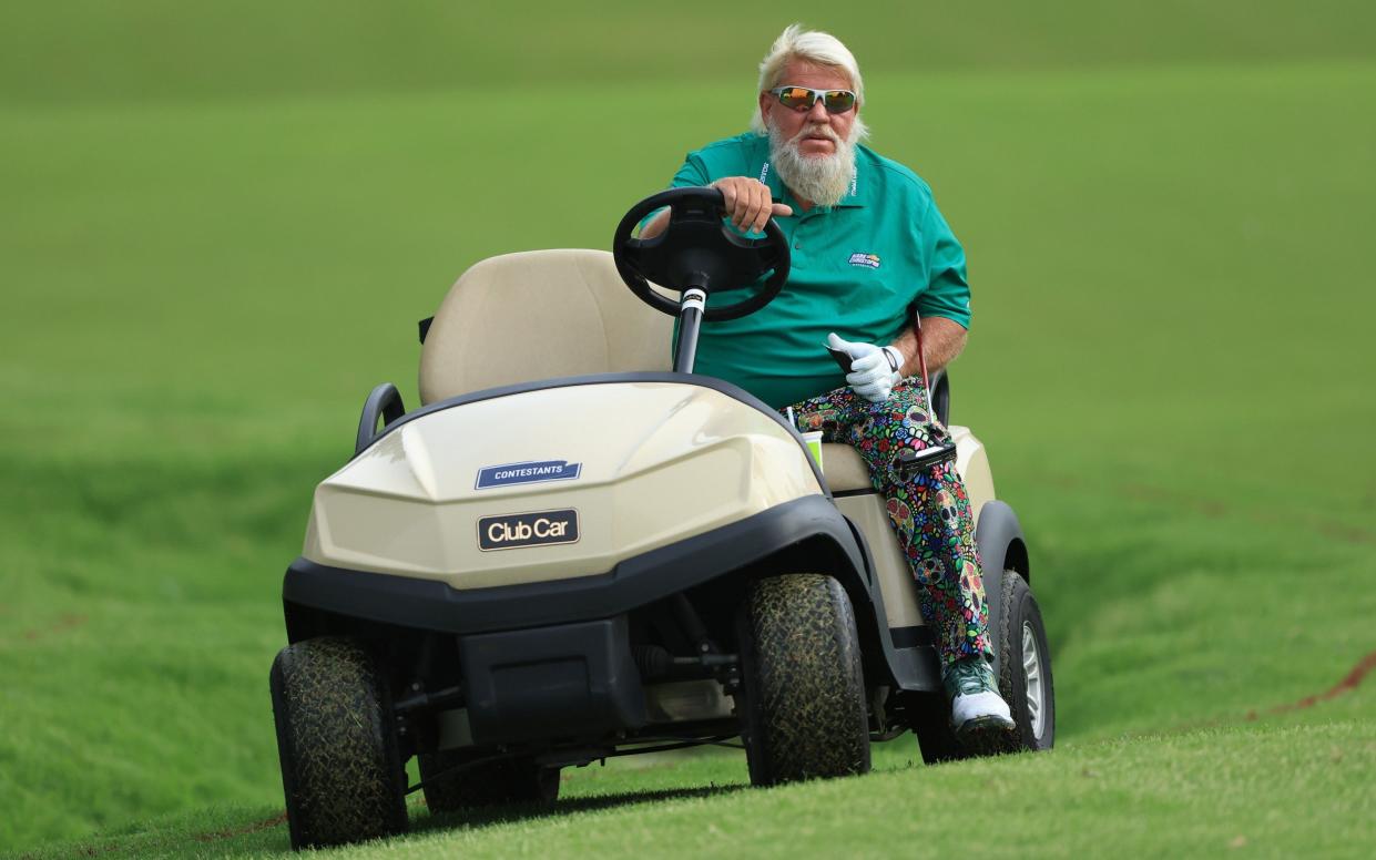 John Daly insists on using a buggy for medical reasons at the US PGA Championship - GETTY IMAGES