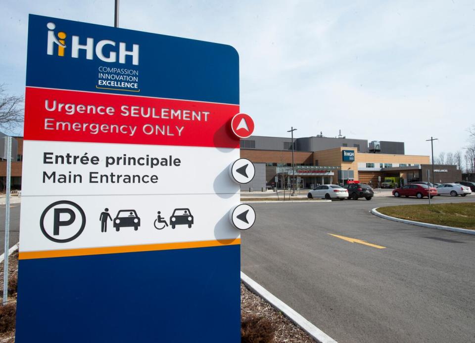 The Hawkesbury Hospital is seen in Hawkesbury, Ont., on Tuesday, March 30, 2021. Police have charged Dr. Brian Nadler, 35, of Dollard-des-Ormeaux, Que., with first-degree murder and are looking into other recent suspicious deaths at the hospital. THE CANADIAN PRESS/Ryan Remiorz