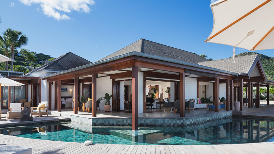 The 7,700-square-foot villa was completely rebuilt in 2010. - Credit: Photo: Laurent Benoit for St. Barth Sotheby’s International Realty