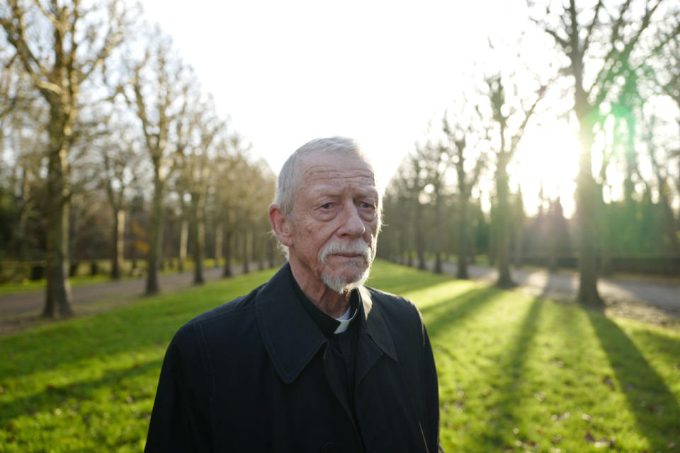 <p>John Hurt as the priest. (<a rel="nofollow noopener" href="http://people.com/politics/jackie-kennedy-suicide-priest-jfk-assassination/" target="_blank" data-ylk="slk:Jackie Kennedy reportedly discussed her suicidal thoughts with her priest;elm:context_link;itc:0;sec:content-canvas" class="link ">Jackie Kennedy reportedly discussed her suicidal thoughts with her priest</a> after JFK's death.)</p>