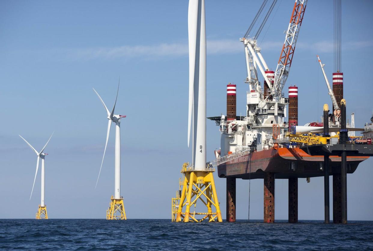 The first U.S. offshore wind farm was built in 2016 off Rhode Island's Block Island. <a href="https://newsroom.ap.org/detail/OffshoreWindLawsuit/2fe4d6f7a7cf4d1ebd60046520af6599/photo" rel="nofollow noopener" target="_blank" data-ylk="slk:AP Photo/Michael Dwyer;elm:context_link;itc:0;sec:content-canvas" class="link ">AP Photo/Michael Dwyer</a>