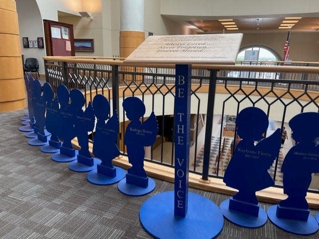 Twenty-three child victims of violent crimes in Doña Ana County are remembered during National Crime Victims’ Rights Week at the Doña Ana County Government Center, April 24-30, 2022.