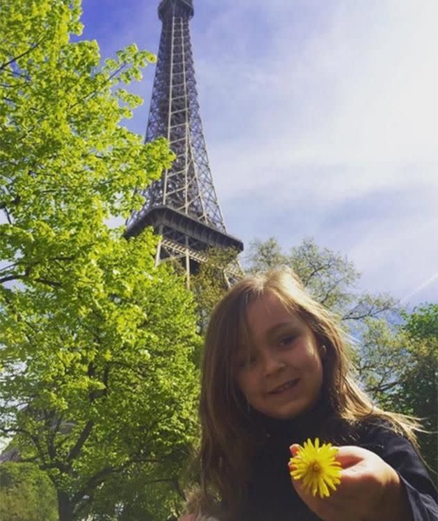 Delilah in Paris. Photo: Kimberly Stewart Instagram