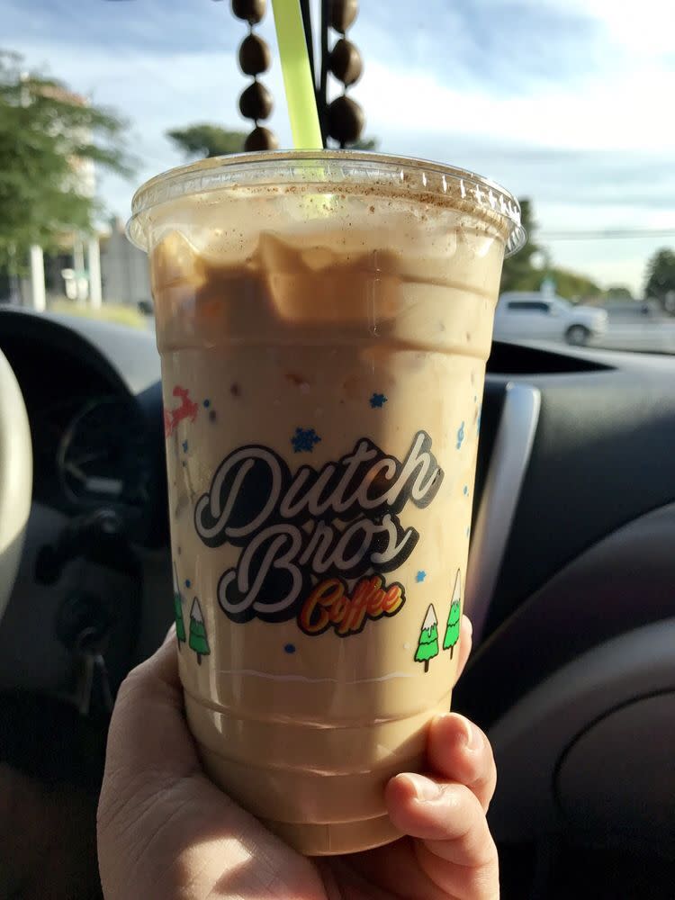 caramel nog from dutch bros