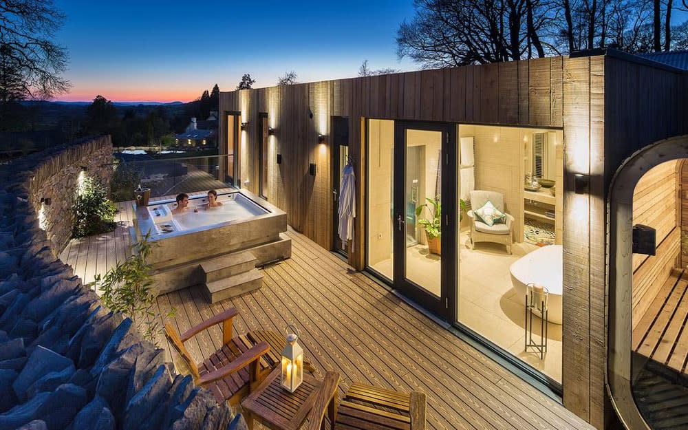 gilpin hotel, lake district, hotels with hot tubs in the lake district