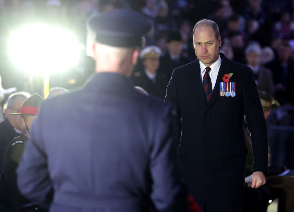 the prince of wales attends the anzac day 2023 dawn service