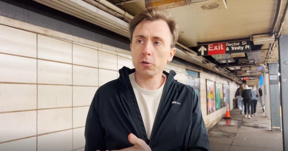 New York Post reporter Nolan Hicks challenged the W train to see if he could outrun it. NY Post