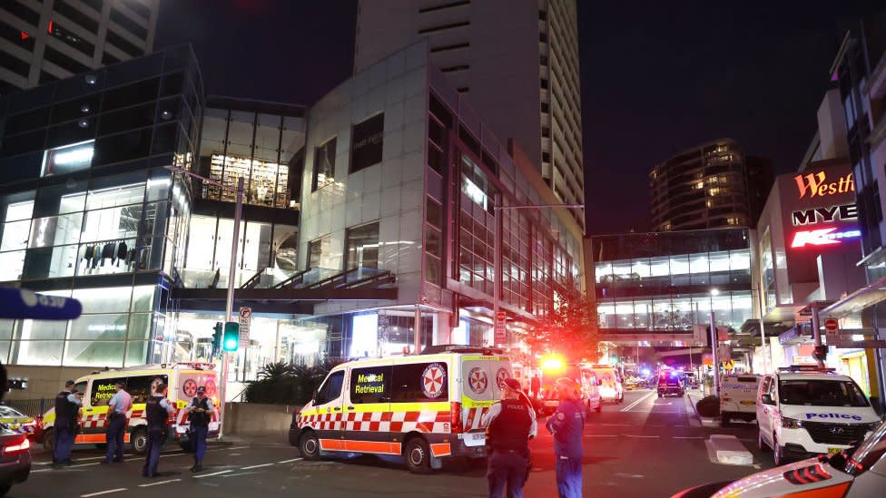 Ambulances outside Wesftield