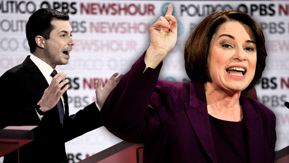 Pete Buttigieg and Amy Klobachar