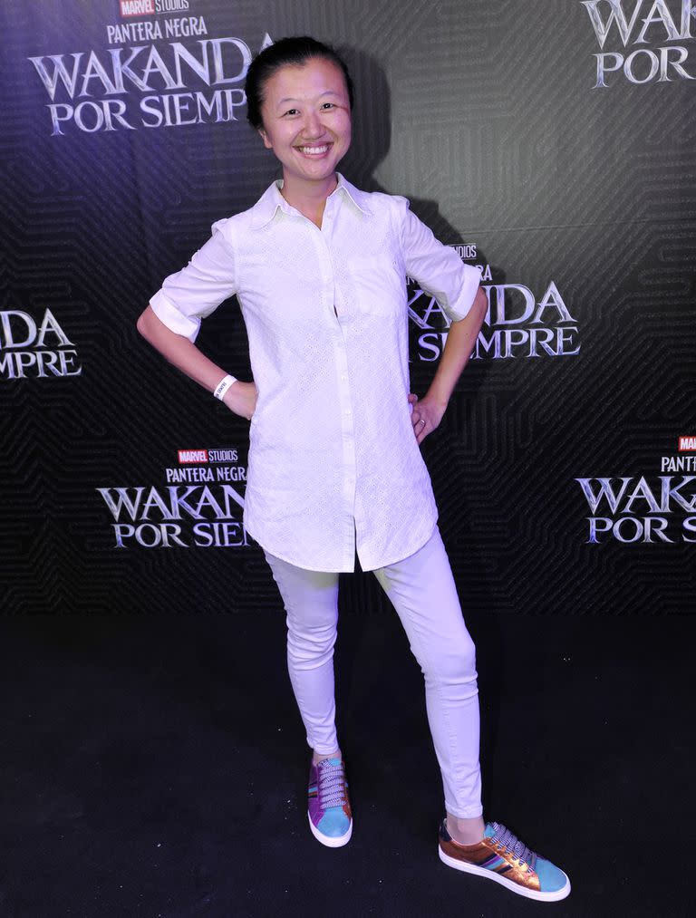 Karina Gao y un look muy canchero