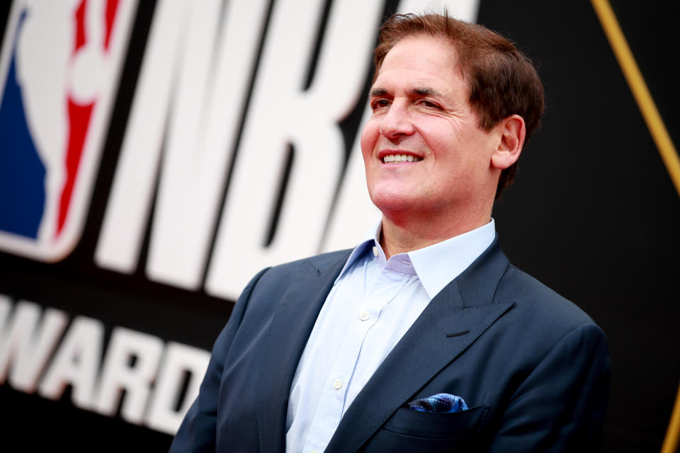 SANTA MONICA, CALIFORNIA - JUNE 24: Mark Cuban attends the 2019 NBA Awards at Barker Hangar on June 24, 2019 in Santa Monica, California. (Photo by Rich Fury/Getty Images)