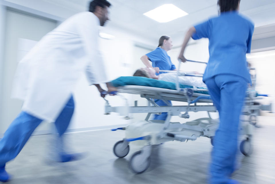 A 19-year-old lost their legs and fingers after becoming sick from bacteria in leftover noodles. (Image via Getty Images)