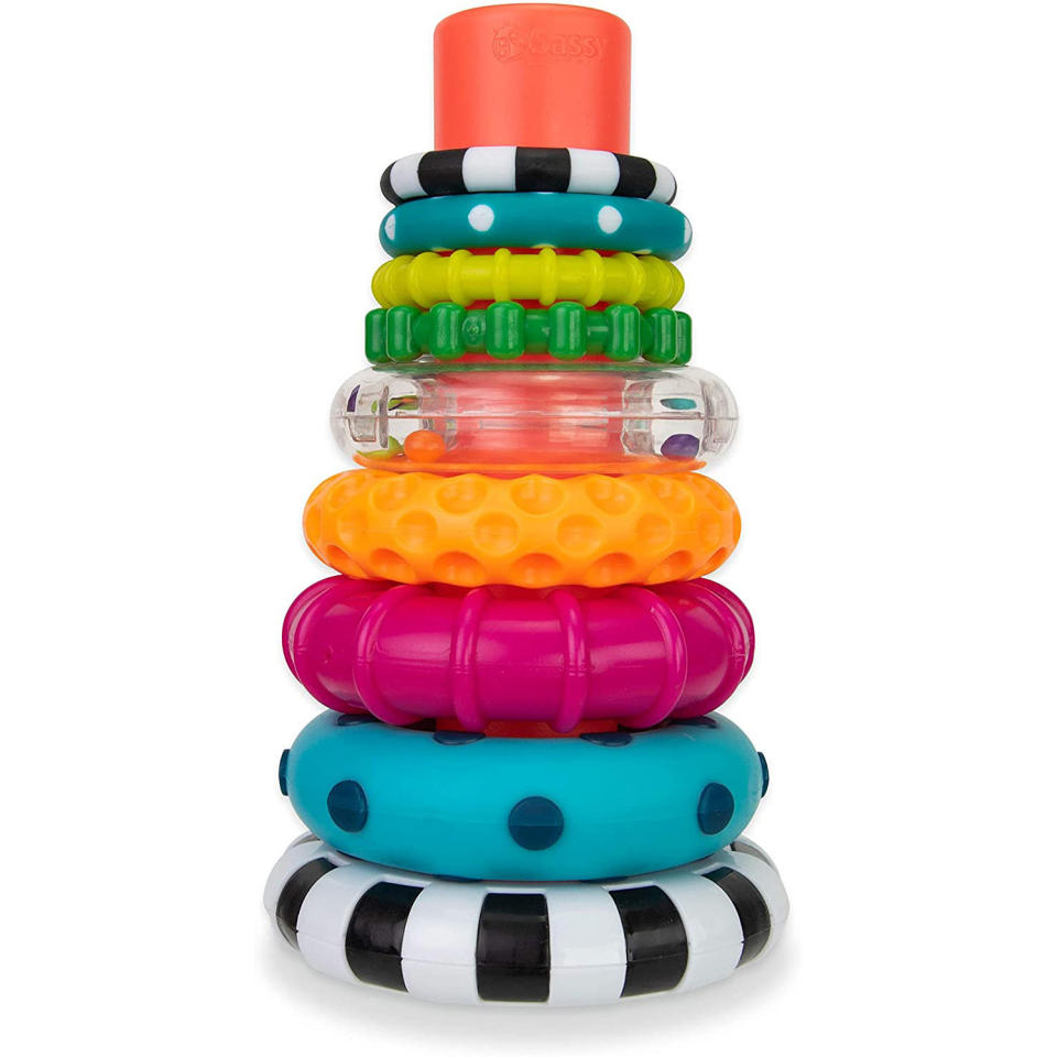 sassy store stacks of circles toy, gifts for new moms