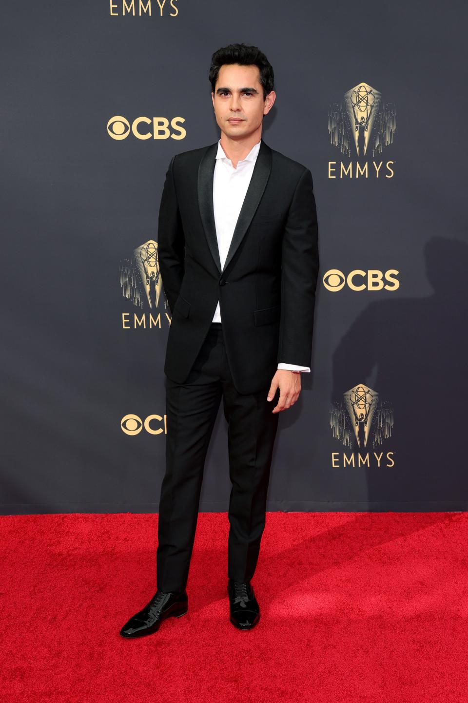Max Minghella attends the 2021 Emmys.