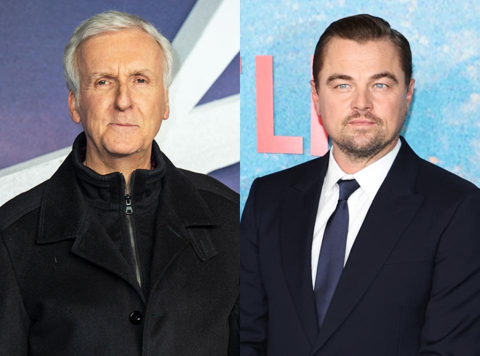 James Cameron and Leonardo DiCaprio