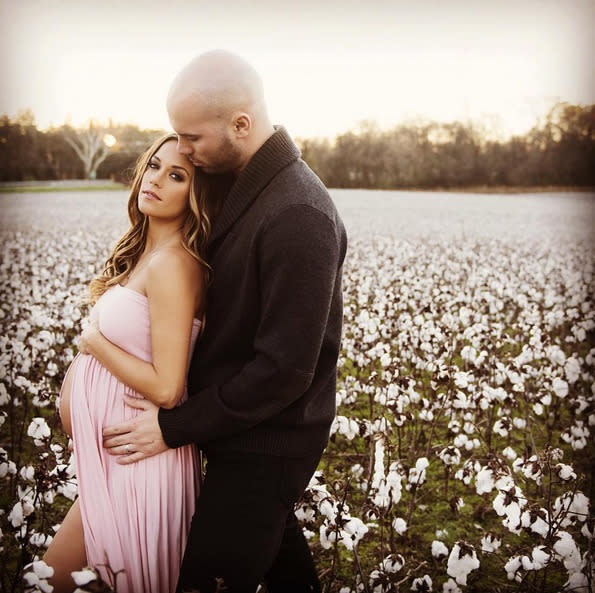 Jana Kramer, with husband Mike Caussin: “Will forever cherish this moment. Photo by @brookekellyphotography @peoplemag” -@kramergirl