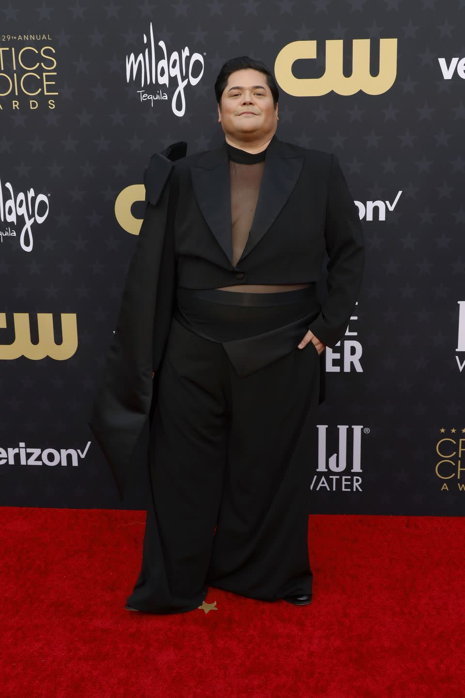 santa monica, california january 14 harvey guillen attends the 29th annual critics choice awards at barker hangar on january 14, 2024 in santa monica, california photo by frazer harrisongetty images