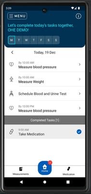 Viso’s automated reminders and scheduled condition management actions keep the patient engaged in treatment – an essential step for chronic care management.