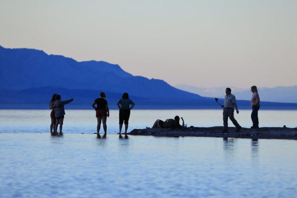 One of the driest places on earth is suddenly more like a day at the beach. AFP via Getty Images