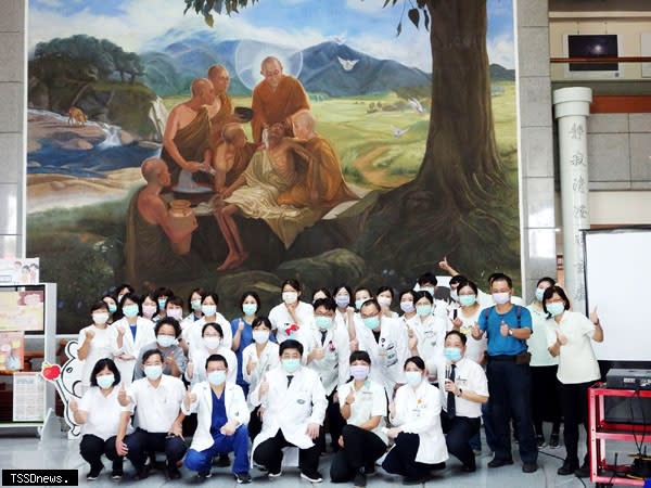 大林慈濟醫院健康促進醫院管理委員會同仁組第二年舉辦「幸福大林一起走」自主健走比賽。（圖：慈濟基金會提供）