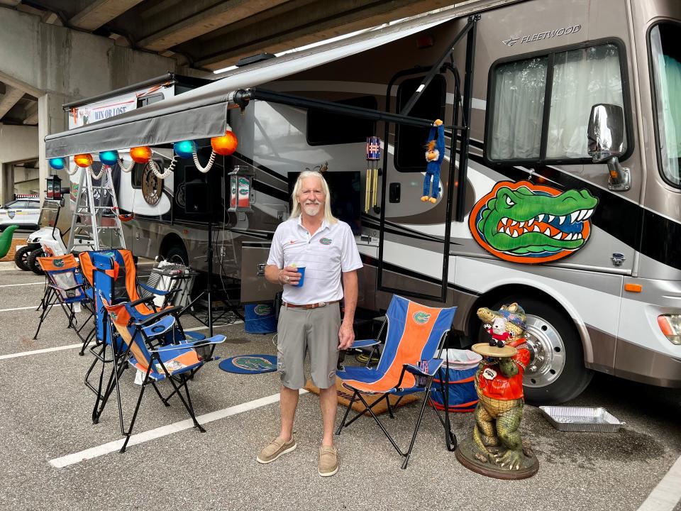 Donald Joiner of Jacksonville has been setting up in the same spot in RV City's "Alligator Alley" since the early 1980s.