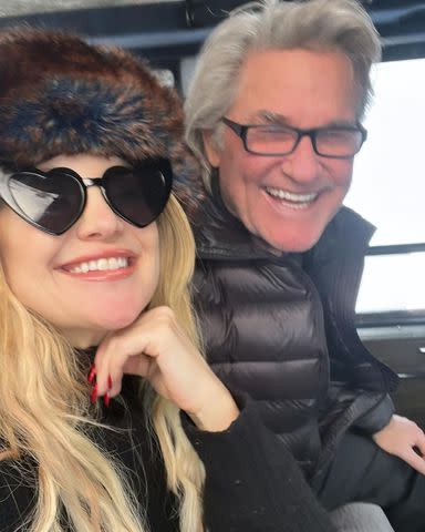 <p>Kate Hudson/Instagram</p> Kate Hudson and Kurt Russell