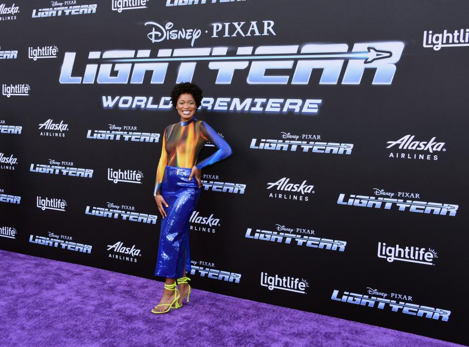 Keke Palmer attends Disney And Pixar's "Lightyear" premiere at El Capitan Theatre on June 08, 2022 in Los Angeles, California.